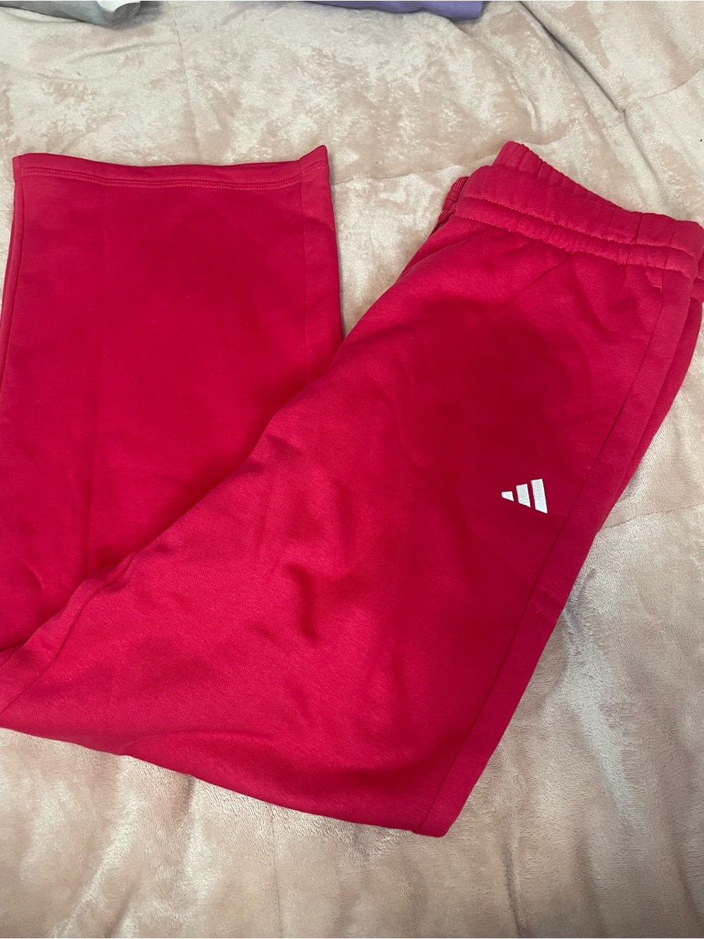 Adidas Kids Hot Pink Athletic Sweatpants